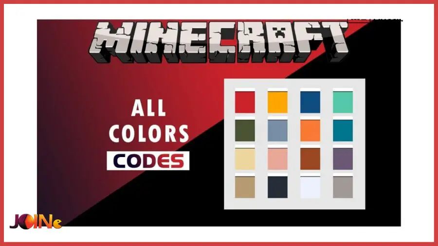Minecraft color codes list