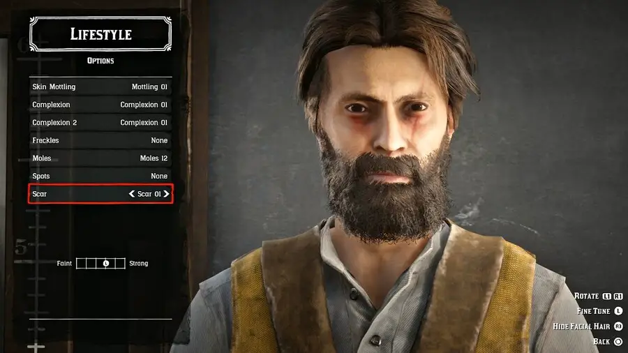 Red Dead Redemption II character creation and customization options