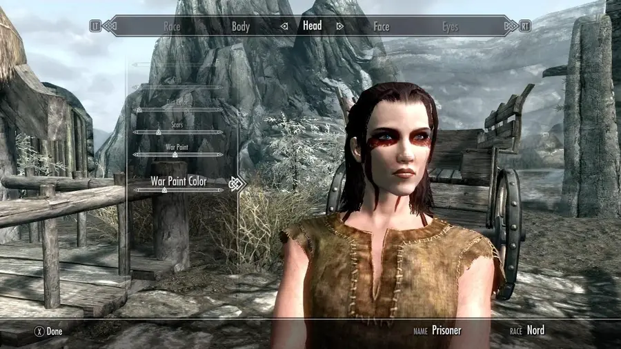 The Elder Scrolls V Skyrim character creation & customization options